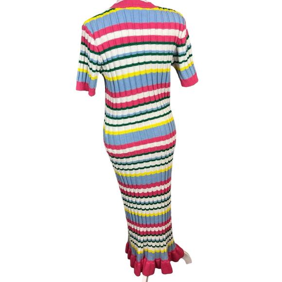 English Factory Short Sleeve Striped Sweater Dress Women’s SZ SM (?) - Picture 2 of 8